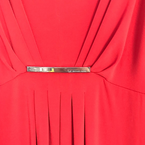 MICHAEL KORS NWT RED HIGH LOW DRESS - Picture 6 of 7